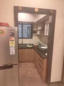 Kitchen Image of 1400 Sq.ft 2 BHK Apartment / Flat for rent in Bharti Myrtle Villa Apartments, Richmond Town Bengaluru for Rs. 60000