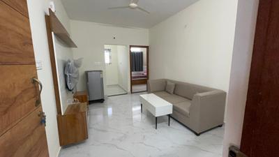 Living Room Image of 700 Sq.ft 1 BHK Apartment / Flat for rent in Nagavara Bengaluru for Rs. 28000