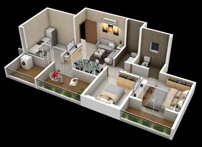 Image of 956 Sq.ft 2 BHK Apartment / Flat for sale in Newquay, Undri, Pune for Rs. 6500000