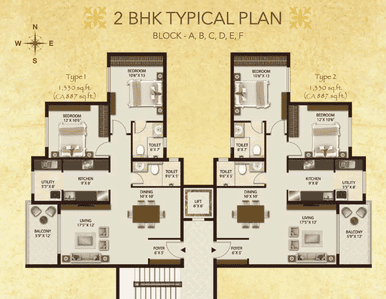 Image of 1330 Sq.ft 2 BHK Apartment / Flat for sale in Legacy Salvador, Yelahanka, Bengaluru for Rs. 13500000