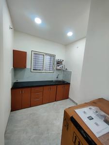 Kitchen Image of 600 Sq.ft 1 BHK Builder Floor for rent in Mahalakshmi Nagar Indore for Rs. 19500