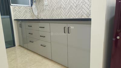 Kitchen Image of 645 Sq.ft 1 BHK Apartment / Flat for rent in DM Dream City, Niranjanpur Indore for Rs. 18000