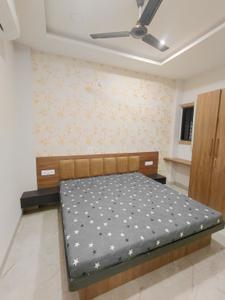 Bedroom Image of 600 Sq.ft 1 BHK Builder Floor for rent in Mahalakshmi Nagar Indore for Rs. 19000