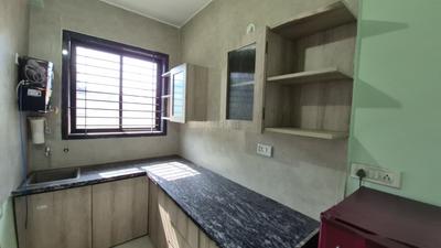 Kitchen Image of 400 Sq.ft 1 BHK Builder Floor for rent in Mahalakshmi Nagar Indore for Rs. 22000