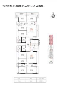 Image of 1200 Sq.ft 3 BHK Apartment / Flat for sale in Rishabraj Forest Front, Borivali East, Mumbai for Rs. 30300000
