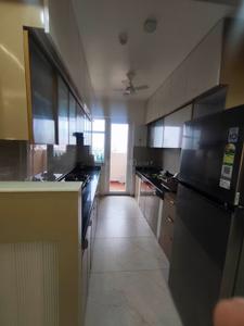 Kitchen Image of 1875 Sq.ft 3 BHK Apartment / Flat for rent in Rishita Manhattan, Gomti Nagar Extension Lucknow for Rs. 75000