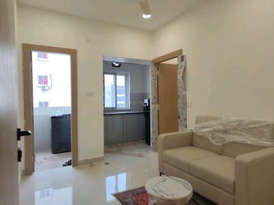 Living Room Image of 650 Sq.ft 1 BHK Apartment / Flat for rent in Kondapur Hyderabad for Rs. 27000