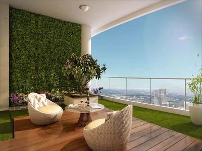 Balcony Image of 2000 Sq.ft 3 BHK Apartment / Flat for rent in Enpar Lotus 101 Worli Residences, Lower Parel Mumbai for Rs. 350000