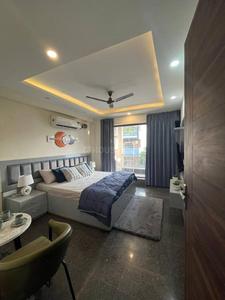 Bedroom Image of 1100 Sq.ft 1 BHK Builder Floor for rent in HUDA Plot Sector 42, Sector 42 Gurgaon for Rs. 50000