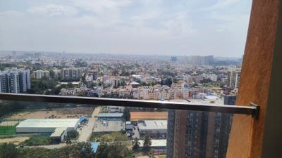 Balcony Image of 1650 Sq.ft 3 BHK Apartment / Flat for rent in Purva Atmosphere, R.K. Hegde Nagar Bengaluru for Rs. 85000