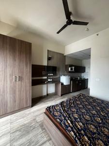 Bedroom Image of 440 Sq.ft 1 RK Studio for rent in Paramount Golfforeste Oak &amp; Pine, Surajpur Greater Noida for Rs. 15000