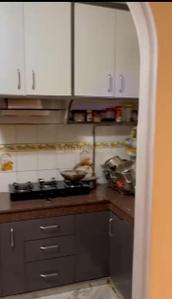 Kitchen Image of 970 Sq.ft 2 BHK Builder Floor for rent in Vaishali Ghaziabad for Rs. 40000