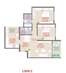 Image of 850 Sq.ft 2 BHK Apartment / Flat for sale in Neev Luxton, Wakad, Pune for Rs. 9500000