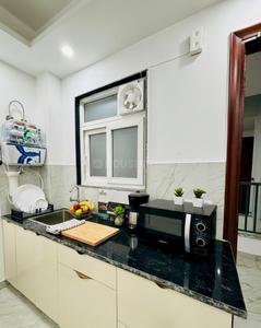 Kitchen Image of 600 Sq.ft 1 BHK Builder Floor for rent in Sector 30 Gurgaon for Rs. 28000