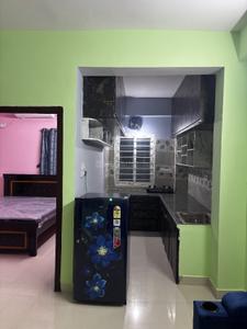 Kitchen Image of 700 Sq.ft 1 BHK Apartment / Flat for rent in Madhapur Hyderabad for Rs. 26000