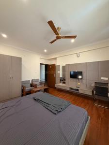 Bedroom Image of 600 Sq.ft 1 RK Apartment / Flat for rent in Thanisandra Bengaluru for Rs. 20000