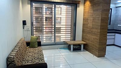 Living Room Image of 650 Sq.ft 2 BHK Apartment / Flat for rent in Santvan Skyon, Palanpur Surat for Rs. 27000