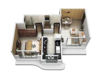Image of 560 Sq.ft 1 BHK Apartment / Flat for sale in Triveni Kanak Paradise, Kankavli, Sindhudurg for Rs. 2368000