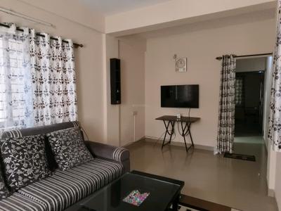 Living Room Image of 1200 Sq.ft 2 BHK Builder Floor for rent in Sahakara Nagar Bengaluru for Rs. 30000