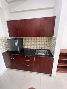 Kitchen Image of 450 Sq.ft 1 RK Apartment / Flat for rent in Wegmans Signature Tower, Knowledge Park 3 Greater Noida for Rs. 20000