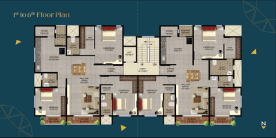 Image of 2077 Sq.ft 3 BHK Apartment / Flat for sale in Govind Nagar, Nashik for Rs. 12500000