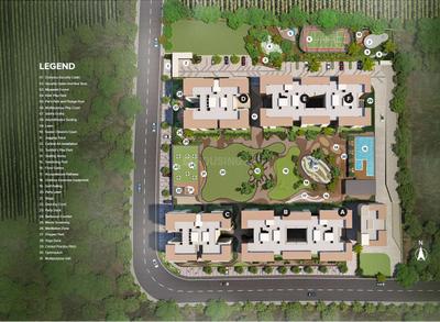 Image of 938 Sq.ft 2 BHK Apartment / Flat for sale in Rohit 108 Astera, Punawale, Pune for Rs. 8656756