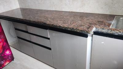 Kitchen Image of 600 Sq.ft 1 BHK Builder Floor for rent in Nipania Indore for Rs. 21000