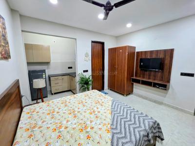 Bedroom Image of 410 Sq.ft 1 RK Builder Floor for rent in Sector 52 Gurgaon for Rs. 19000