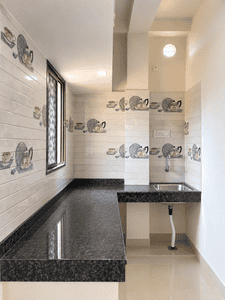 Kitchen Image of 950 Sq.ft 2 BHK Builder Floor for rent in Harmu Ranchi for Rs. 10000