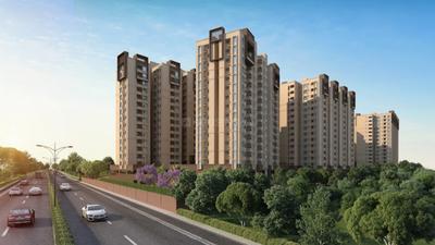 Image of 1460 Sq.ft 3 BHK Apartment / Flat for rent in NCC Signature Towers, Sholinganallur, Chennai for Rs. 47500