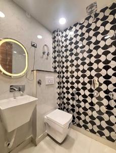 Bathroom Image of 450 Sq.ft 1 BHK Apartment / Flat for sale in Chhattarpur New Delhi for Rs. 3200000