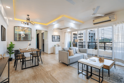 Living Room Image of 1120 Sq.ft 3 BHK Apartment / Flat for sale in Srishti Synchronicity, Powai Mumbai for Rs. 33500000