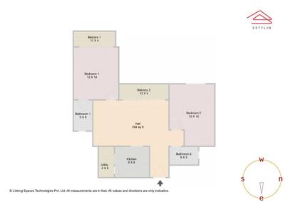Image of 1271 Sq.ft 2 BHK Apartment / Flat for sale in Prestige Serenity Shores by Prestige Projects Pvt Ltd, Varthur, Bengaluru for Rs. 20000000