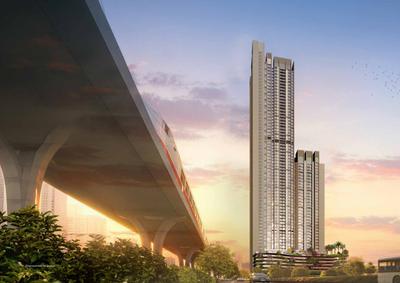 Image of 2200 Sq.ft 4 BHK Apartment / Flat for sale in Elevated L And T Realty Ahana Tower B, Malad East, Mumbai for Rs. 86500000