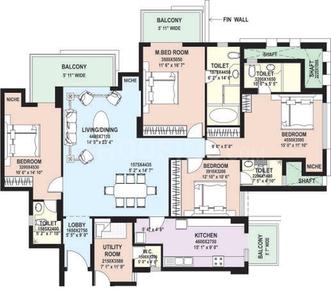 Image of 2704 Sq.ft 4 BHK Apartment / Flat for sale in DLF Park Place, Sector 54, Gurgaon for Rs. 95000000