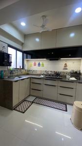 Kitchen Image of 765 Sq.ft 3 BHK Apartment / Flat for sale in Himalaya and Mainland Pinnacle Block A To D, Tragad Ahmedabad for Rs. 9000000
