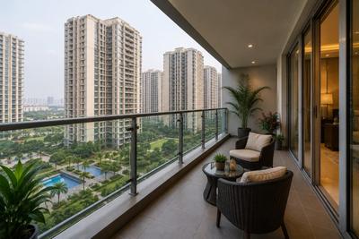 Balcony Image of 3400 Sq.ft 4 BHK Apartment / Flat for sale in Indiabulls Enigma, Sector 110 Gurgaon for Rs. 48000000