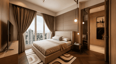 Bedroom Image of 1915 Sq.ft 4 BHK Apartment / Flat for sale in Techno Aakasa, Worli Mumbai for Rs. 136000000
