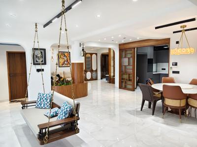 Hall Image of 3295 Sq.ft 4 BHK Apartment / Flat for rent in Sheladia Prayag Residency, Bodakdev Ahmedabad for Rs. 150000