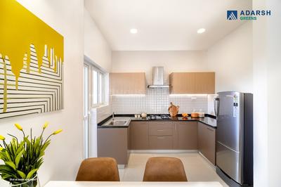 Kitchen Image of 1000 Sq.ft 2 BHK Apartment / Flat for sale in Adarsh Greens, Kogilu Bengaluru for Rs. 12500000