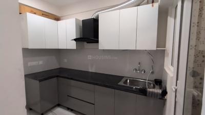 Kitchen Image of 997 Sq.ft 2 BHK Apartment / Flat for rent in Ruchira Sapphire Smart Homes, Mahurali Ghaziabad for Rs. 19000
