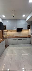Kitchen Image of 1575 Sq.ft 3 BHK Apartment / Flat for rent in Diwali Blessings, Vaishno Devi Circle Ahmedabad for Rs. 27000