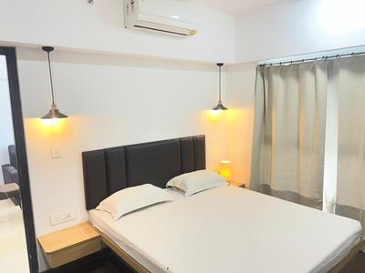 Bedroom Image of 640 Sq.ft 1 RK Studio for rent in Lodha Belmondo, Gahunje Pune for Rs. 45000