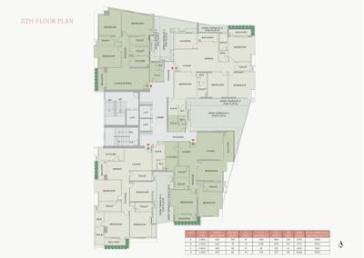 Image of 1311 Sq.ft 3 BHK Apartment / Flat for sale in Nirmala Jade, Lake Town, Kolkata for Rs. 25000000