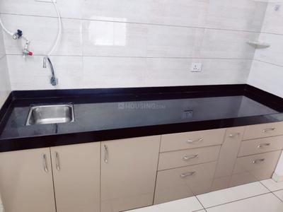 Kitchen Image of 850 Sq.ft 2 BHK Apartment / Flat for rent in Vilas Yashwin Orizzonte, Chokhi Dhani Pune for Rs. 40000
