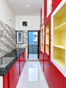 Kitchen Image of 650 Sq.ft 1 BHK Apartment / Flat for rent in Kondapur Hyderabad for Rs. 25000