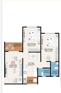 Image of 1015 Sq.ft 2 BHK Apartment / Flat for sale in Kothrud, Pune for Rs. 12500000