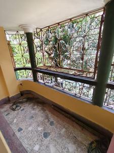Balcony Image of 1250 Sq.ft 3 BHK Apartment / Flat for rent in Dum Dum Cantonment Kolkata for Rs. 15000