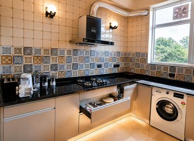 Kitchen Image of 3500 Sq.ft 4 BHK Builder Floor for rent in Dalanwala Dehradun for Rs. 150000