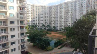 Bedroom Image of 550 Sq.ft 1 RK Apartment / Flat for rent in L And T Raintree Boulevard, Sahakara Nagar Bengaluru for Rs. 47000